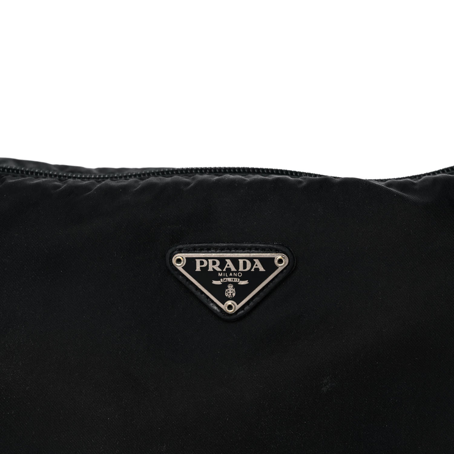 Prada Nylon Tessuto Pouch Black 7 of 17