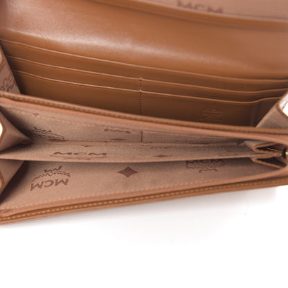MCM Visetos Heritage Continental Flap Wallet Cognac 5 of 8