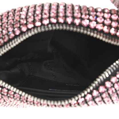 Alexander Wang Mesh Crystal Rhinestone Mini Heiress Pouch Pink 4 of 9