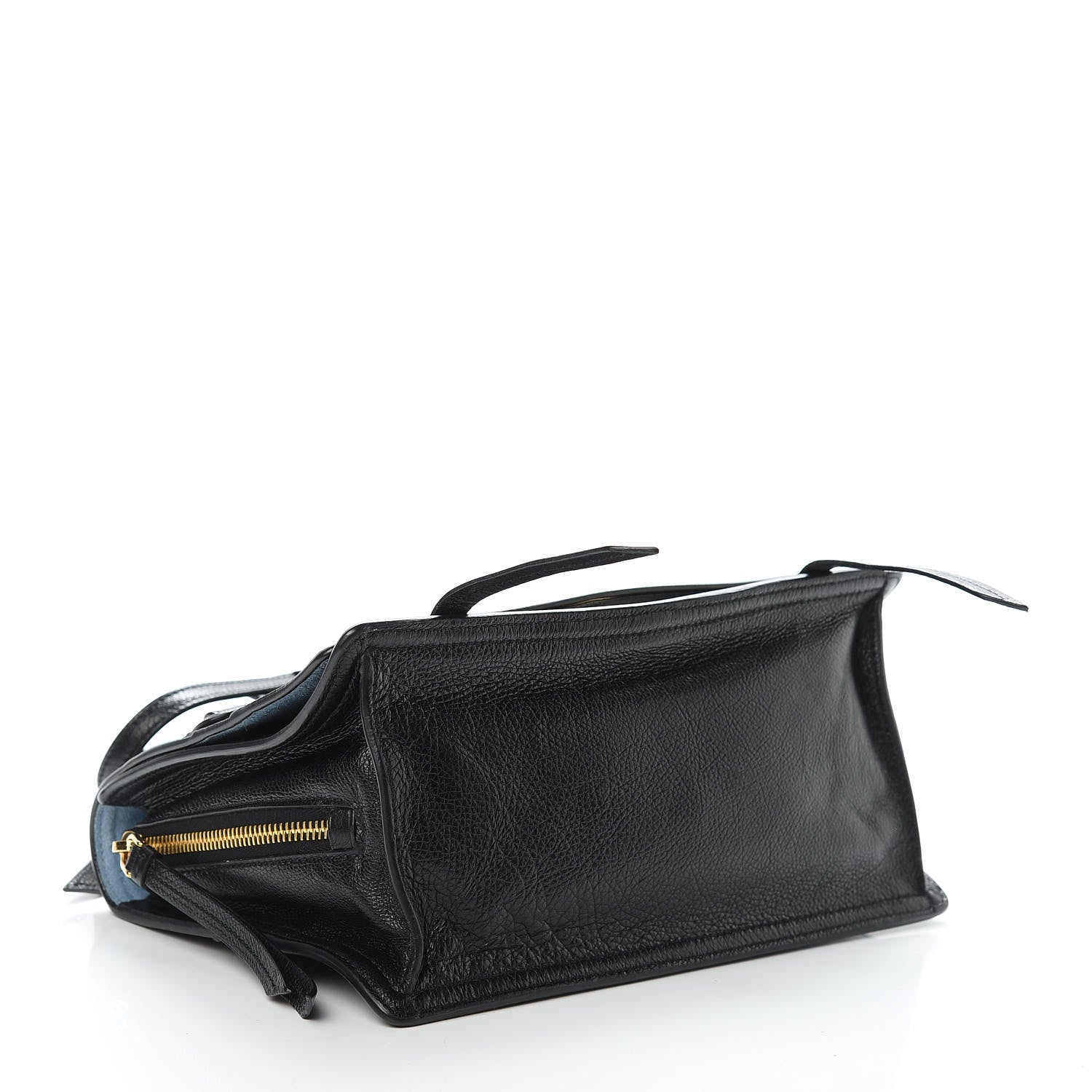 Prada Glace Calfskin Etiquette Flap Shoulder Bag Black 5 of 14