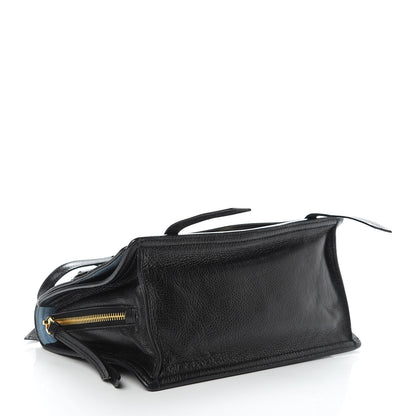 Prada Glace Calfskin Etiquette Flap Shoulder Bag Black 5 of 14