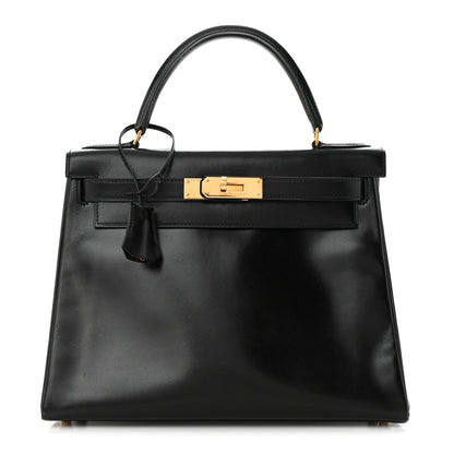 Hermes Box Kelly Retourne 28 Black 1 of 18