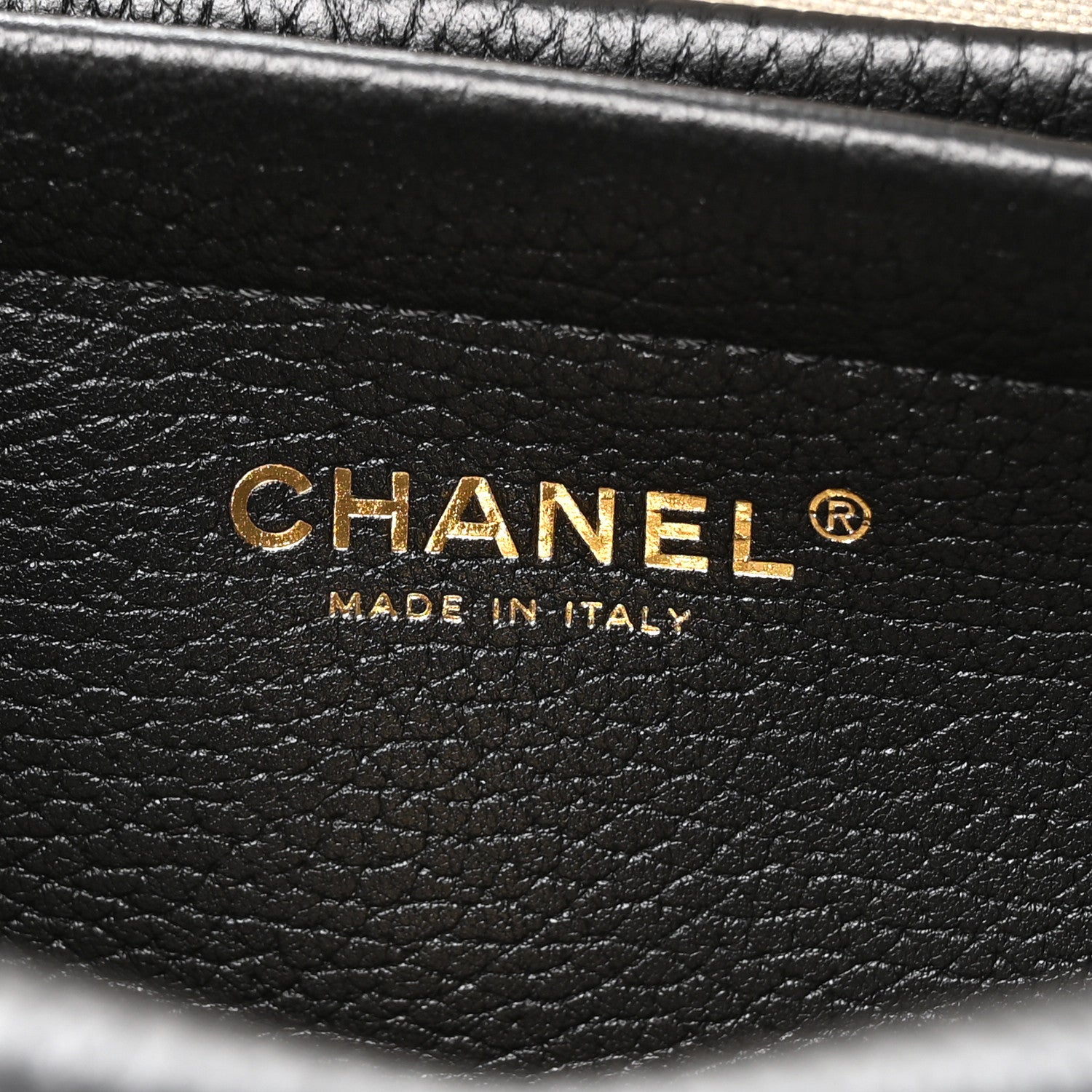 Chanel Grained Calfskin Suede Urban Essentials Small Shopping Bag Dark Beige Black 6 of 11