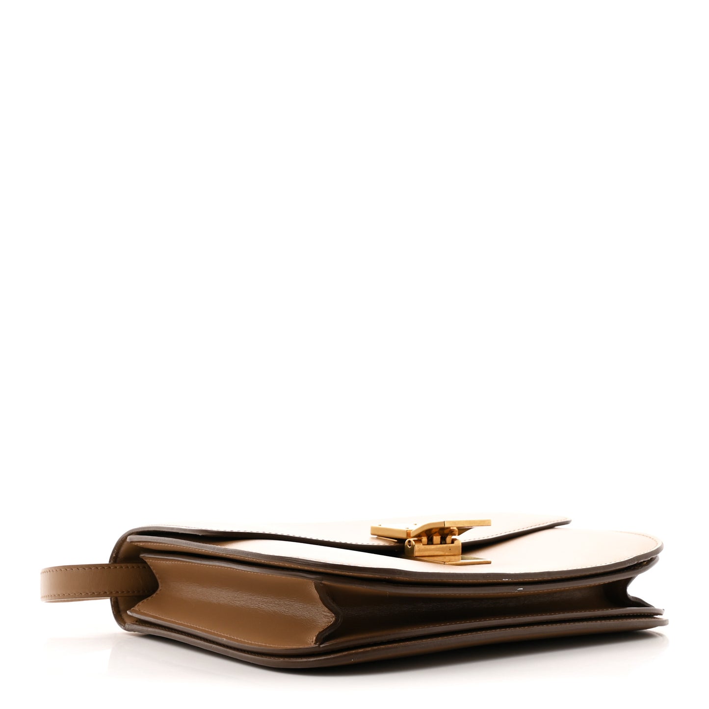 Box Calfskin Medium Classic Box Flap Bag Light Camel