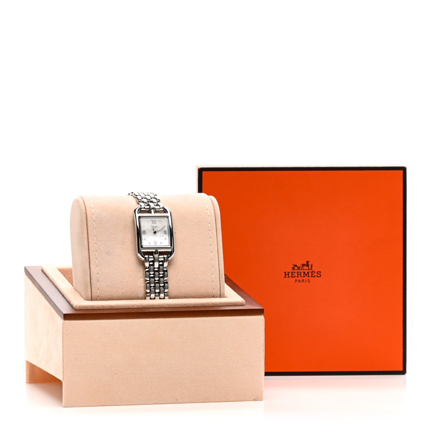 Stainless Steel Diamond Mother of Pearl 23mm Cape Cod Quartz Watch