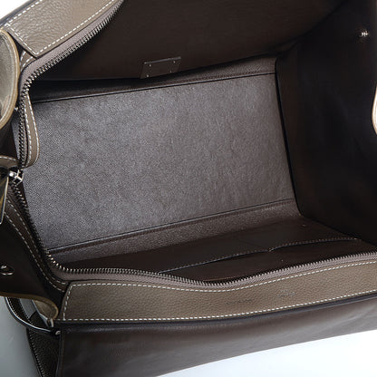 Celine Drummed Calfskin Suede Medium Trapeze Souris 5 of 10