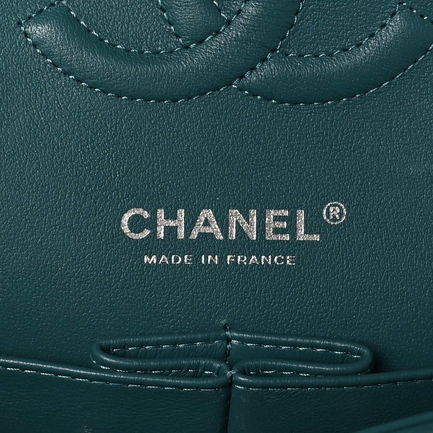 Chanel Wool Tweed Medium Double Flap Green 6 of 9
