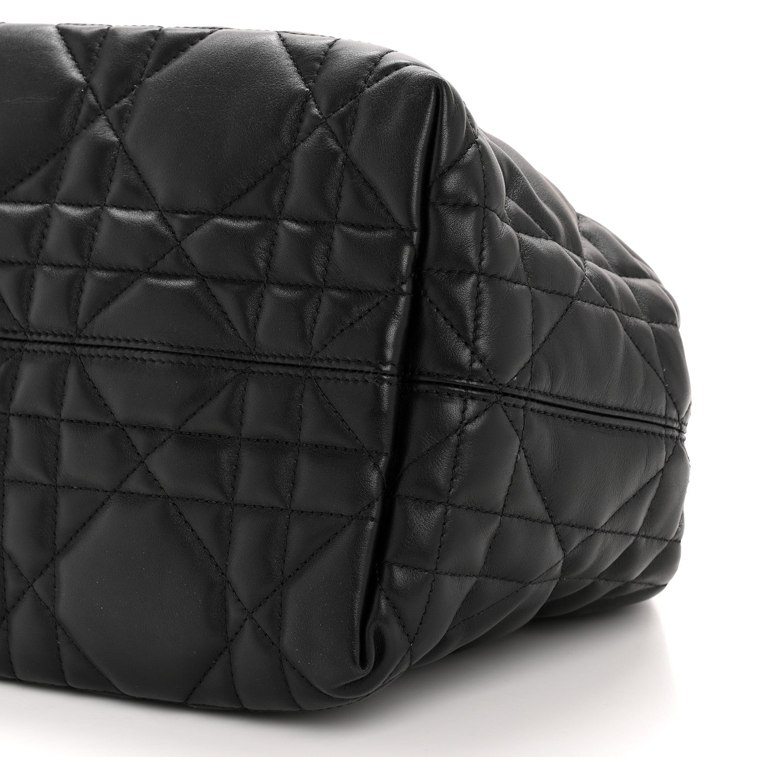 Christian Dior Calfskin Macrocannage Medium Toujours Black 1793108