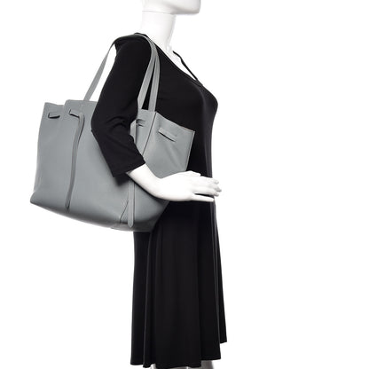 Celine Soft Grained Calfskin Small Belt Cabas Storm 2 of 11