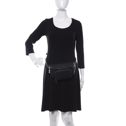 Chanel Caviar Quilted Business Affinity Waist Belt Bag Black 2 of 10