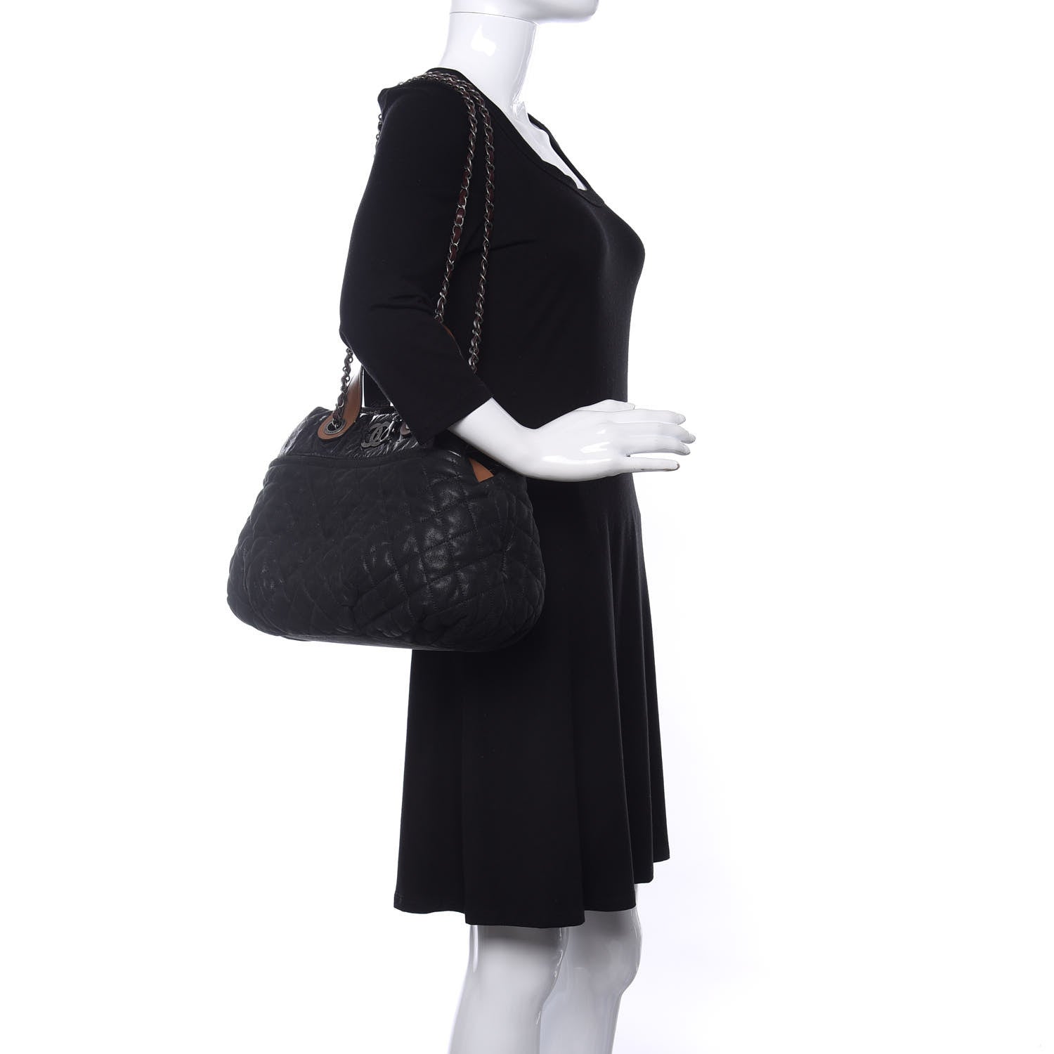 Chanel Iridescent Calfskin Small In The Mix Tote Black 2 of 10