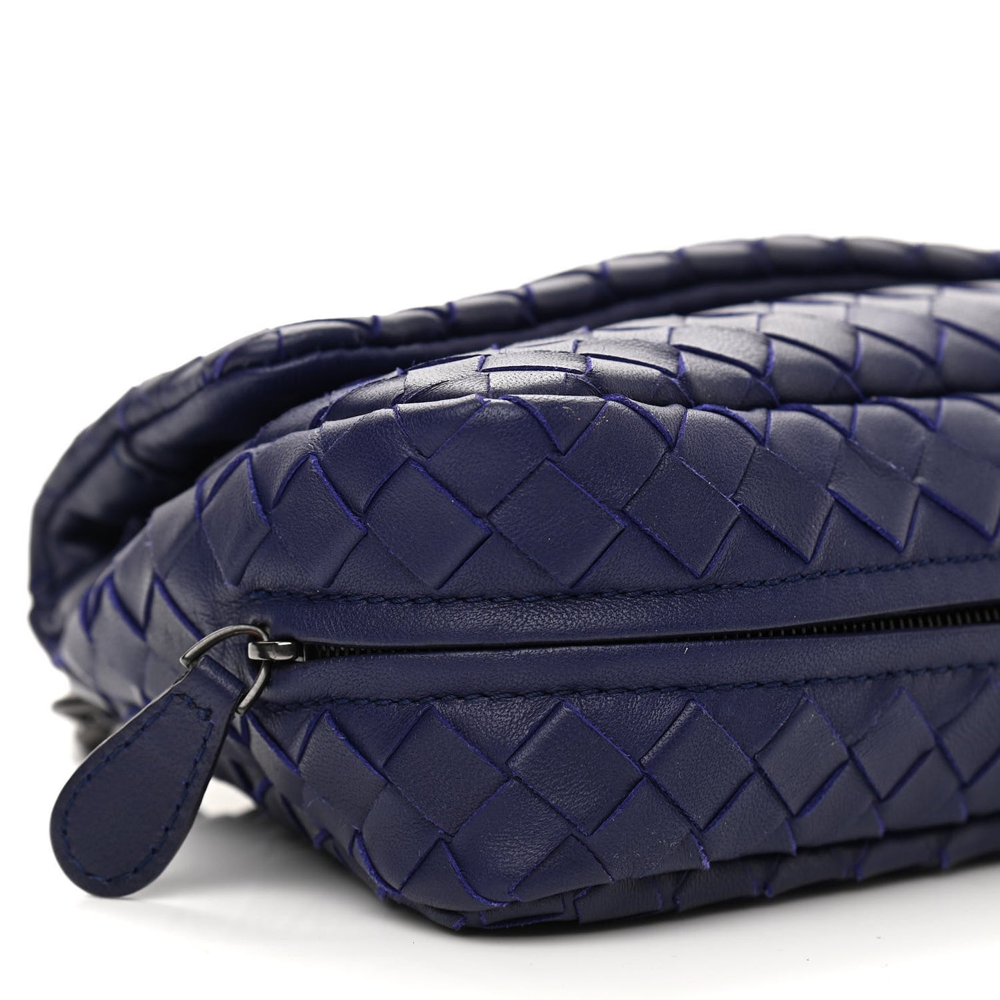 Nappa Intrecciato Small Chain Crossbody Atlantic