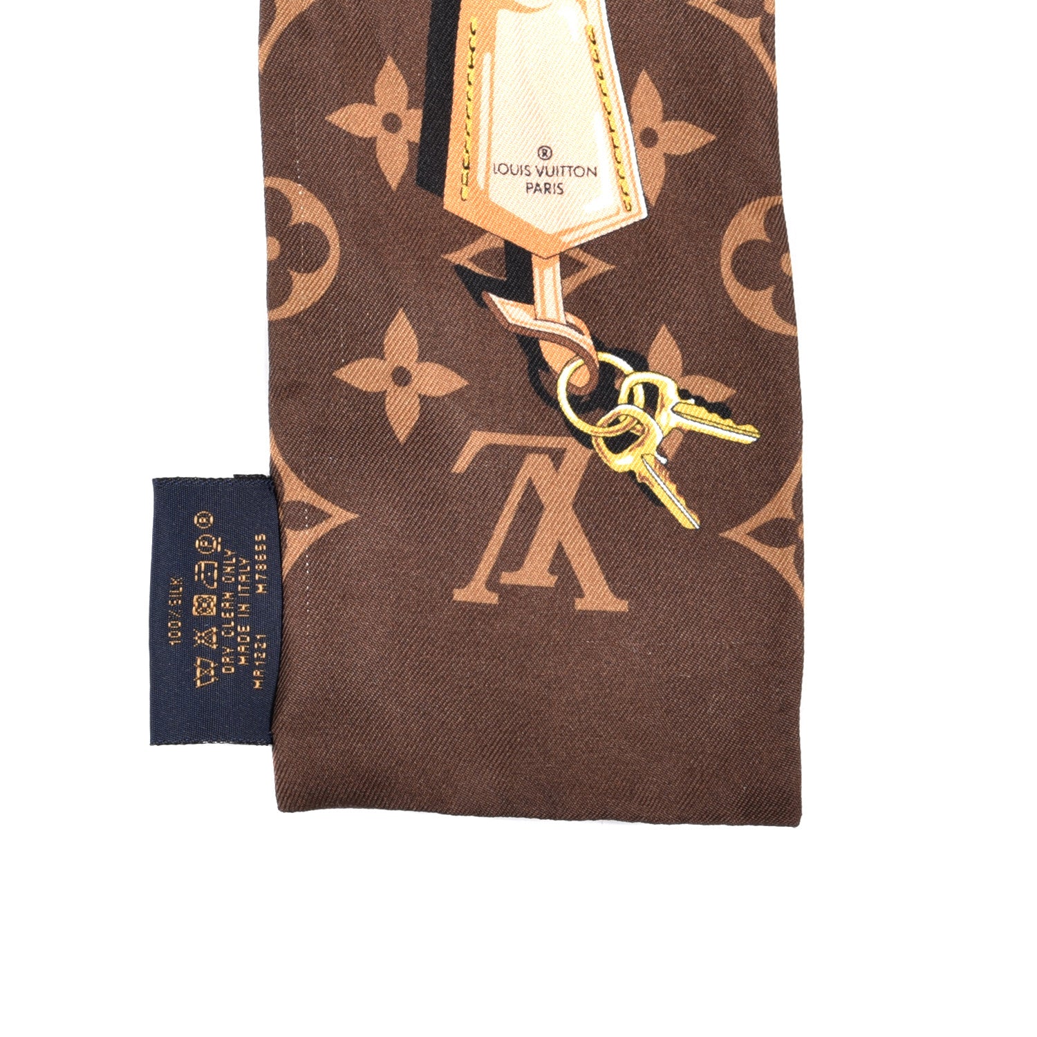 Louis Vuitton Silk Monogram Confidential Bandeau Brown 5 of 5