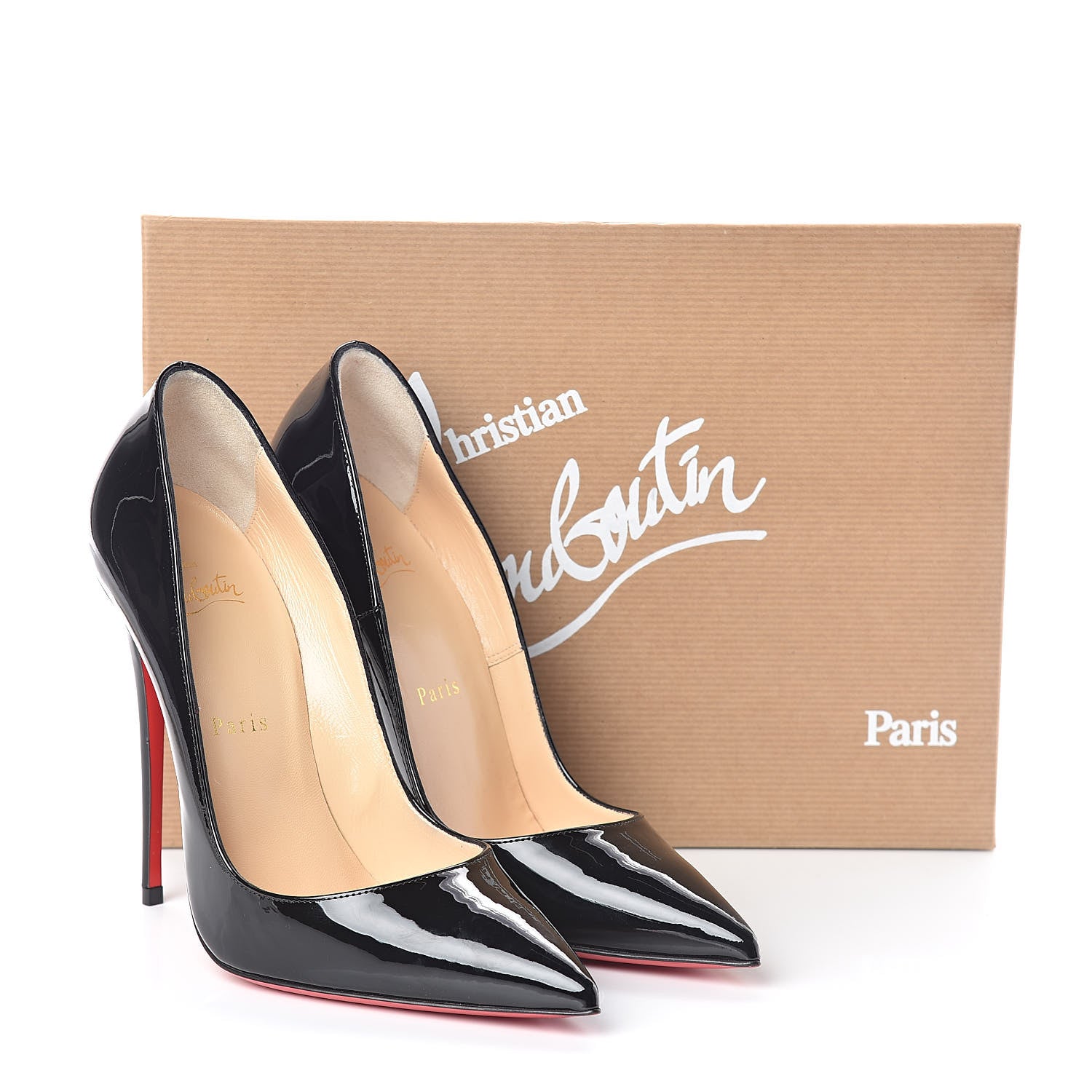 Christian Louboutin Patent So Kate 120 Pumps 38 Black 7 of 7