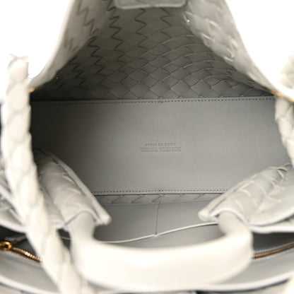 Bottega Veneta Nappa Intrecciato Medium Andiamo Shoulder Bag Agate Grey 7 of 10