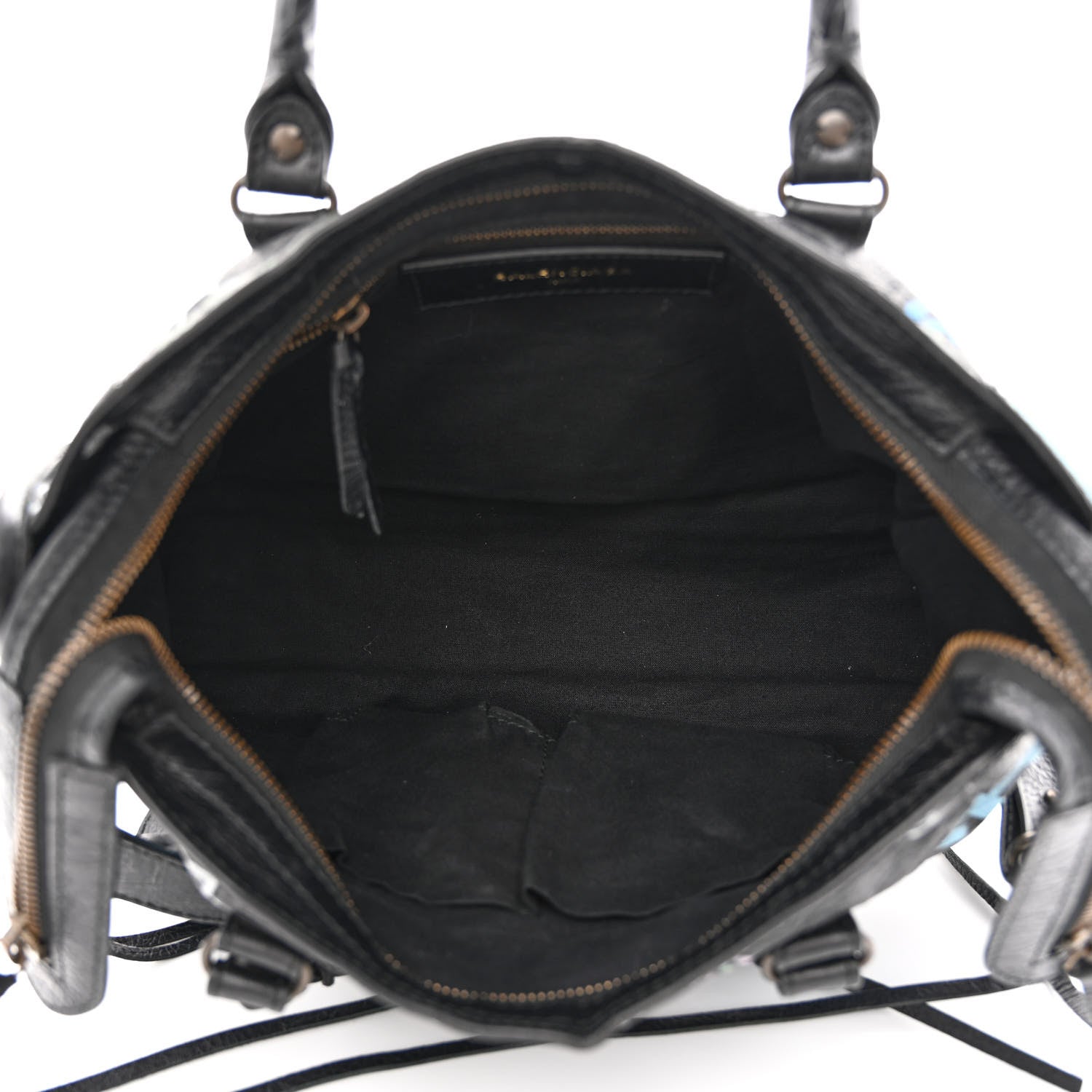 Balenciaga Agneau Graffiti All Over Classic Hardware S City Black Multicolor 5 of 12