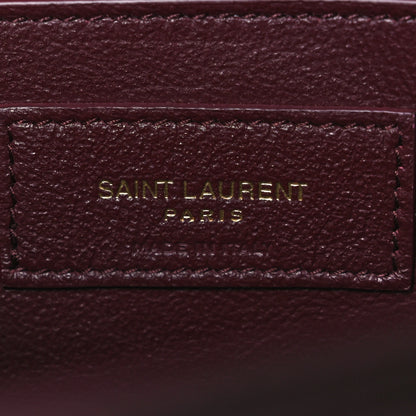 Saint Laurent Smooth Calfskin Small Manhattan Shoulder Bag Hot Wine 5 of 10