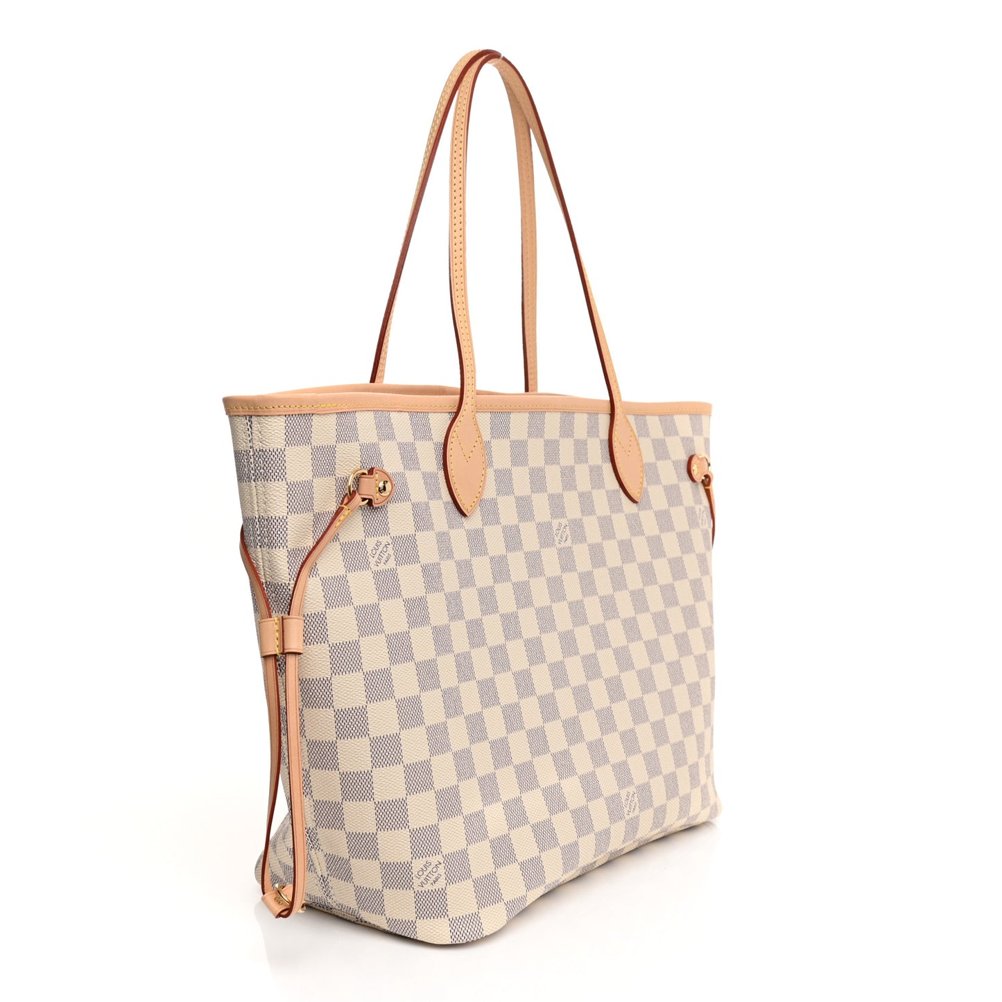 Damier Azur Neo Neverfull MM Rose Ballerine