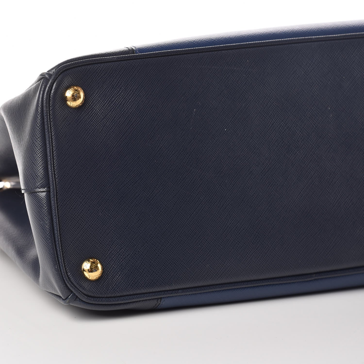 Prada Saffiano Lux Colorblock Medium Galleria Double Zip Tote Baltico Bluette 8 of 11