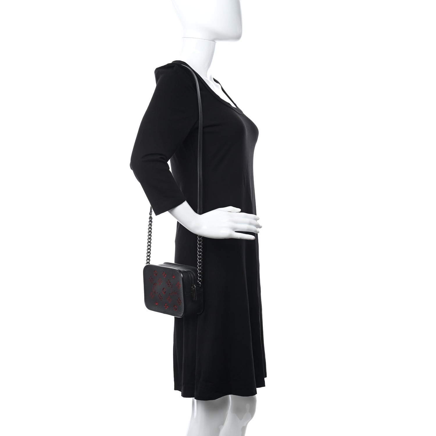 Christian Louboutin Calfskin Small Radioloubi Black 2 of 11