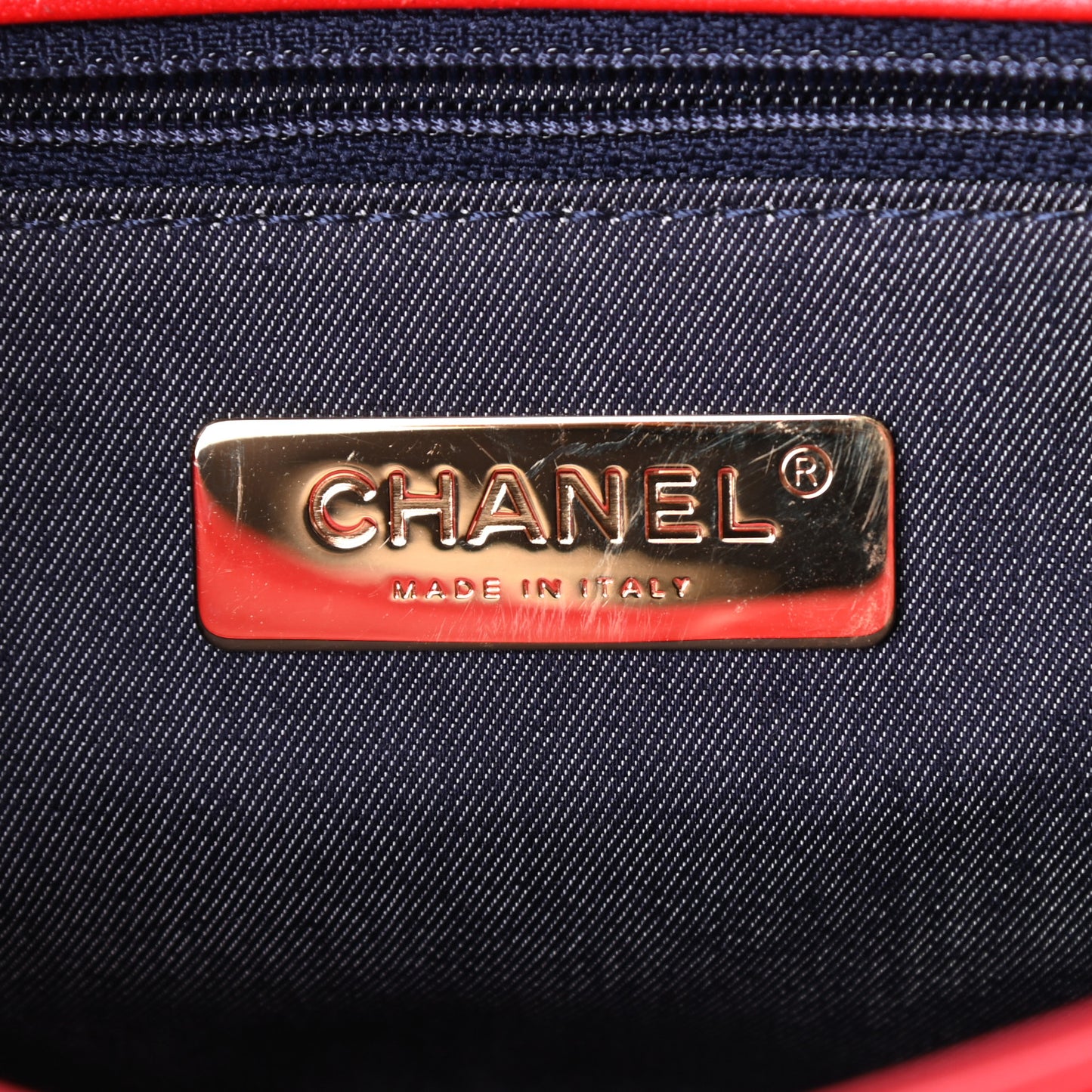 Lambskin CC Mania Flap Bag Red