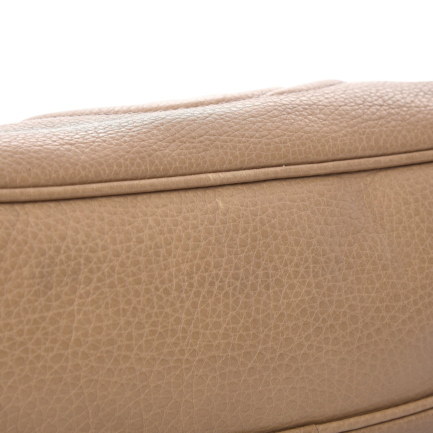 Pebbled Calfskin Small Soho Bowler Camelia