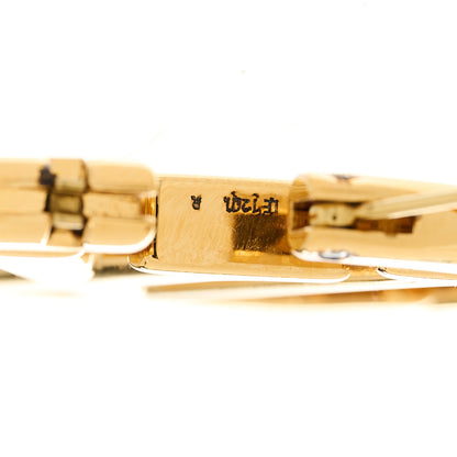Louis Vuitton Metal Louise Hoop Earrings Gold 5 of 6