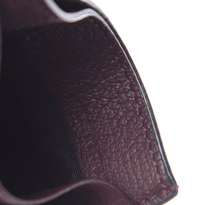 Valentino Garavani Pebbled Calfskin Rockstud Card Holder Wine 8 of 8