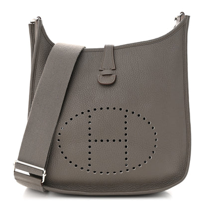 Hermes Taurillon Clemence Evelyne III PM Etain 1 of 10