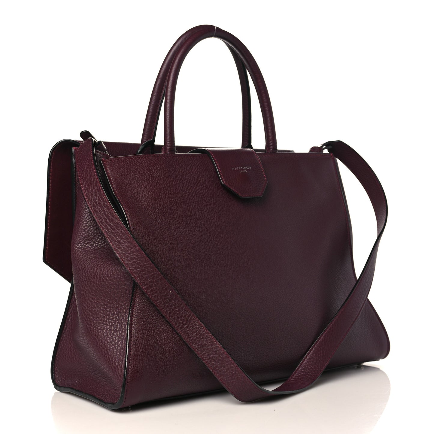 Calfskin Obsedia Satchel Burgundy