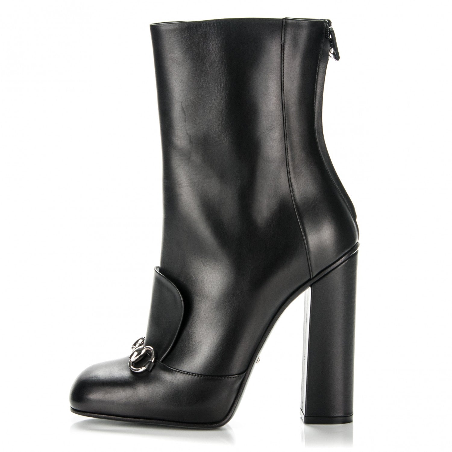 Gucci Calfskin Twiggy Boots 39.5 Black 1 of 6