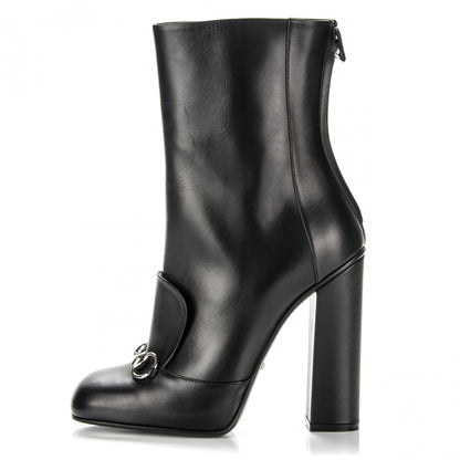 Gucci Calfskin Twiggy Boots 39.5 Black 1 of 6