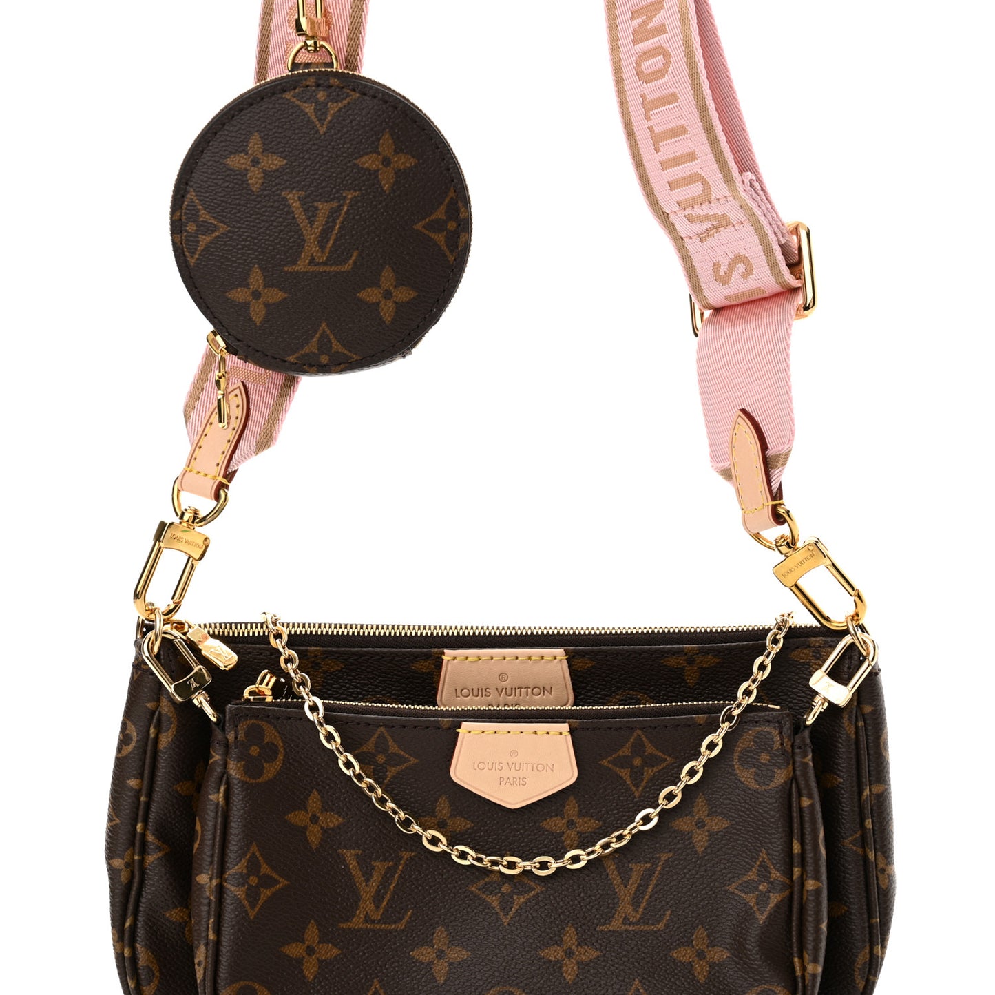 Monogram Multi Pochette Accessories Rose Clair