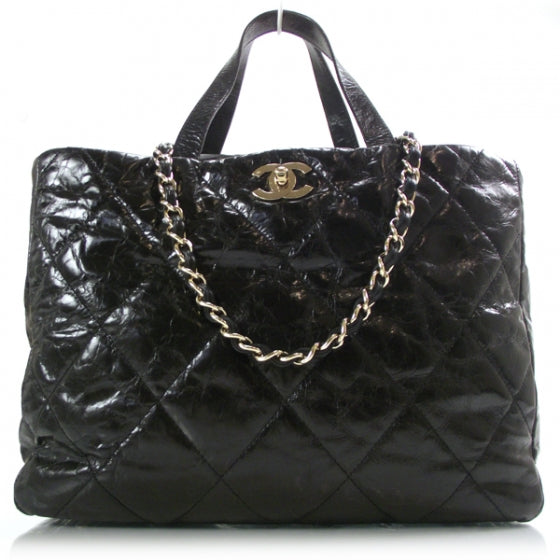 Chanel Glazed Calfskin Portobello Black 1 of 12