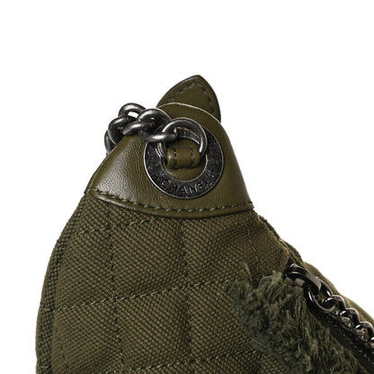 Chanel Canvas Lambskin Quilted Coco Cuba Charms Waist Bag Khaki 13 of 13