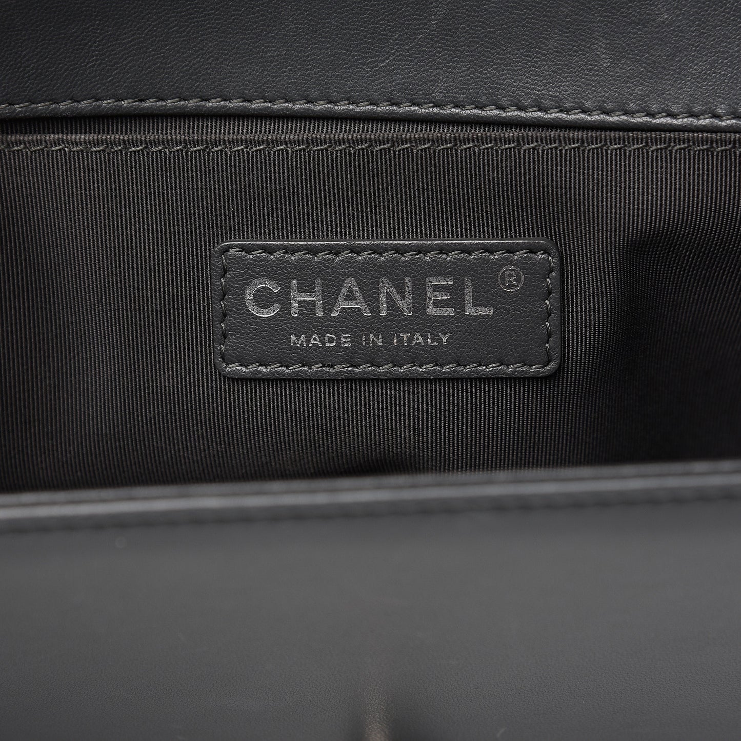 Lambskin Quilted New Medium Boy Flap Grey