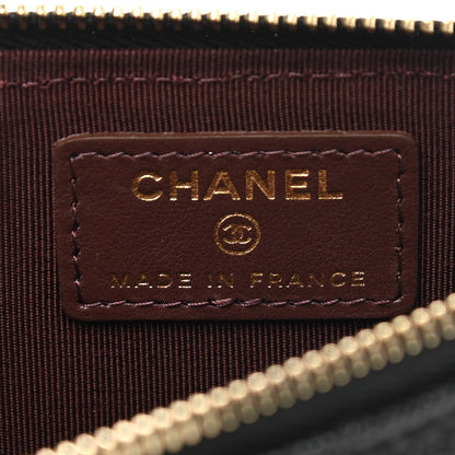 Chanel Caviar Quilted Classic Flat Wallet Pouch Black 6 of 8