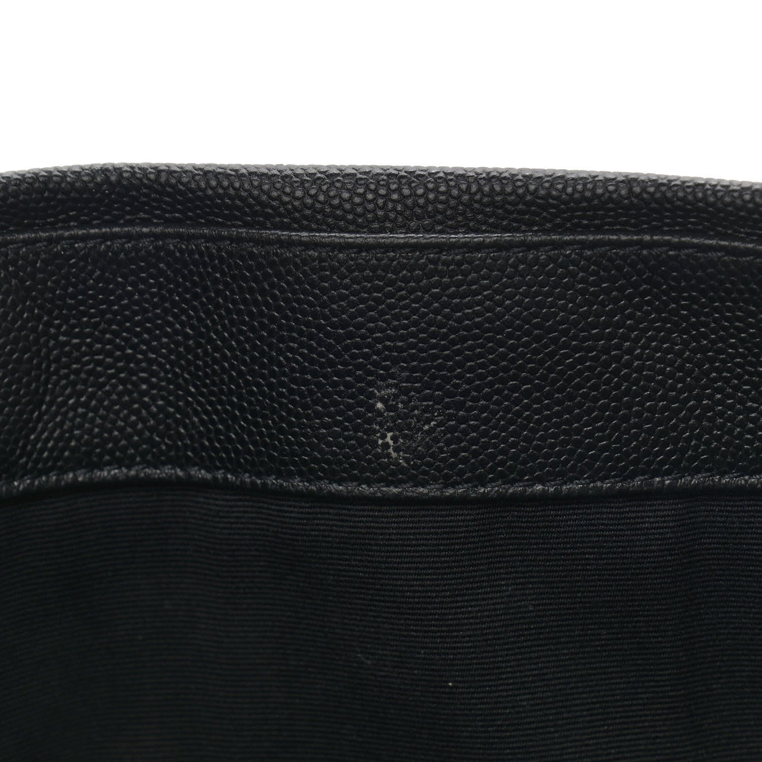 Saint Laurent Grain De Poudre Medium West Hollywood Monogram Fold-Over Black 15 of 18