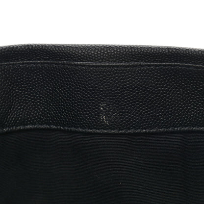 Saint Laurent Grain De Poudre Medium West Hollywood Monogram Fold-Over Black 15 of 18