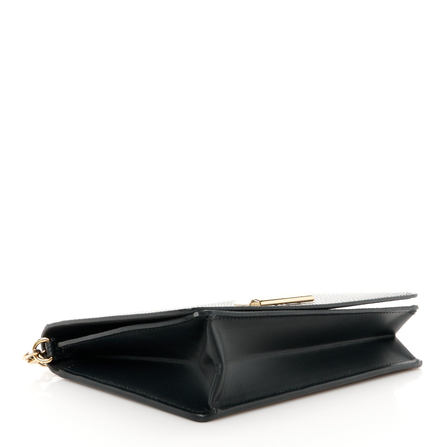 Epi Twist Belt Chain Wallet Black