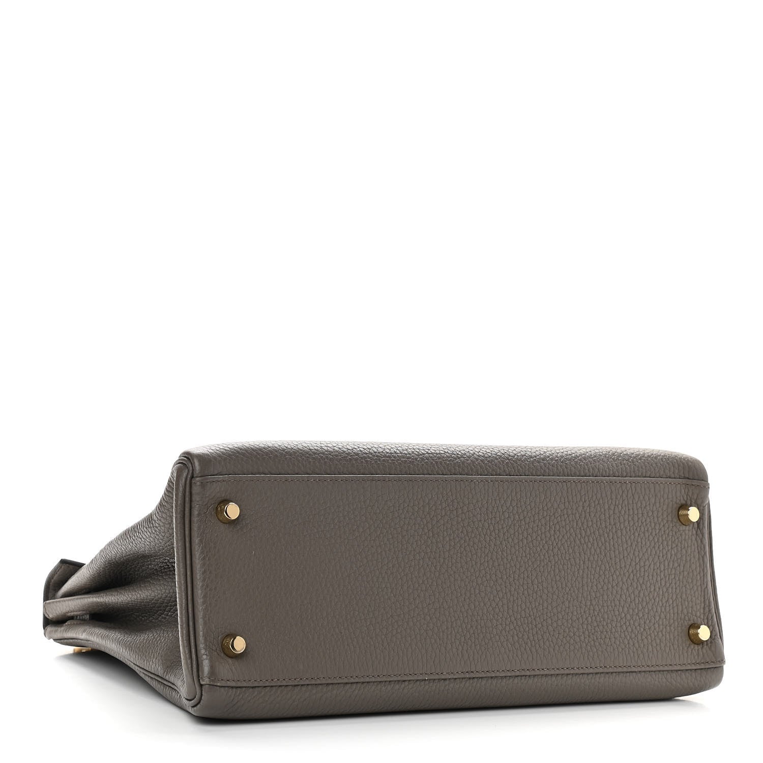 Hermes Taurillon Clemence Kelly Retourne 32 Etain 3 of 9