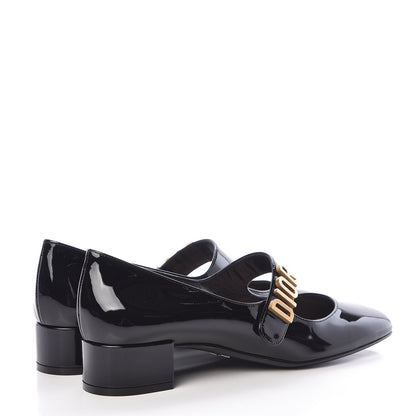 Christian Dior Patent Baby-D Ballet Pumps 37 Black 4 of 8