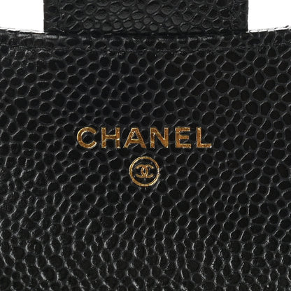 Chanel Caviar Quilted Flap Card Holder Wallet Black 6 of 9