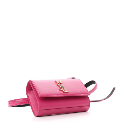 Saint Laurent Grain De Poudre Monogram Kate Belt Bag Fuchsia 4 of 10