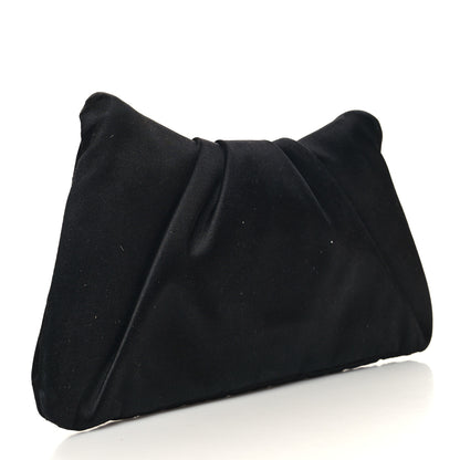 Chanel Satin Quilted Flap Clutch Black 3 of 10