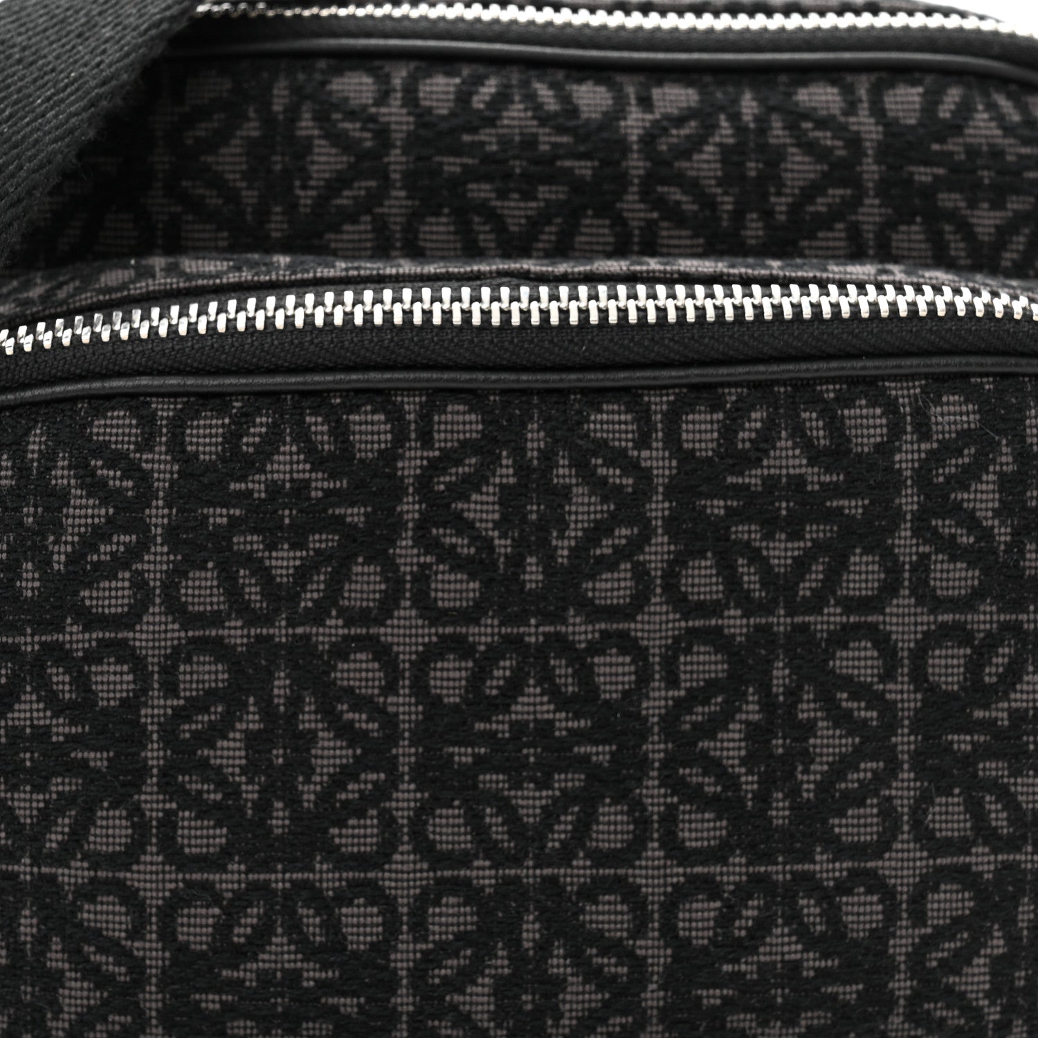 Loewe Jacquard Anagram Calfskin Mini Camera Bag Anthracite Black 8 of 10