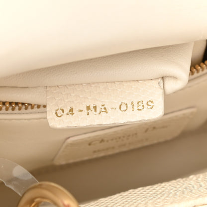Christian Dior Lizard Mini Lady Dior White 7 of 8