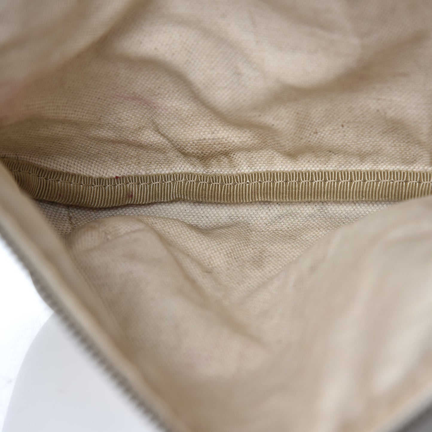 Grained Calfskin Logo Belt Bag White