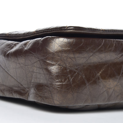 Chanel Metallic Aged Calfskin Quilted Medium Pondichery Flap Bronze 5 of 10