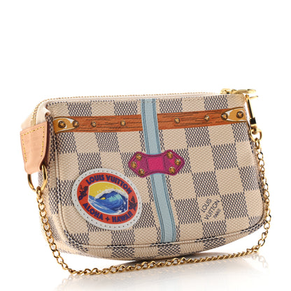 Louis Vuitton Damier Azur Summer Trunks Hawaii Mini Pochette Accessories 3 of 7